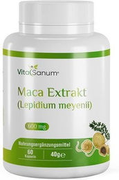 VitaSanum Maca Extrakt Lepidium meyenii Kapseln vegan 60 Stück – Bild 1 von 1