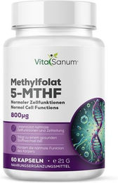 VitaSanum Methylfolat 5-MTHF Folsäure 800 µg Kapseln für Schwangere und Stillende 60 Kapseln – Bild 1 von 1
