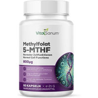 Produktbild von VitaSanum Methylfolat 5-MTHF Folsäure 800 µg Kapseln für Schwangere und Stillende 60 Kapseln