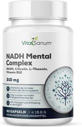 VitaSanum NADH Mental Complex Anti-Stress-Komplex mit B12 Kapseln 60 Stück – Bild 1 von 1