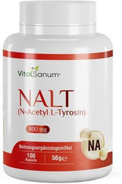 VitaSanum NALT N-Acetyl L-Tyrosin 400 mg Kapseln 100 Stück – Bild 1 von 1
