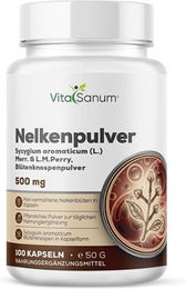 VitaSanum Nelkenpulver Kapseln vegan ohne Zusatzstoffe 100 Stück – Bild 1 von 1