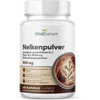 Produktbild von VitaSanum Nelkenpulver Kapseln vegan ohne Zusatzstoffe 100 Stück