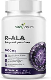VitaSanum R-Alpha-Liponsäure Kapseln vegan ohne Zusatzstoffe – Bild 1 von 1