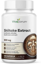 VitaSanum Shiitake Extrakt Lentinula edodes Vegan Kapseln 100 Stück – Bild 1 von 1