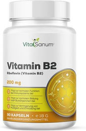 VitaSanum Vitamin B2 Riboflavin 40 mg Tabletten 200 Stück – Bild 1 von 1
