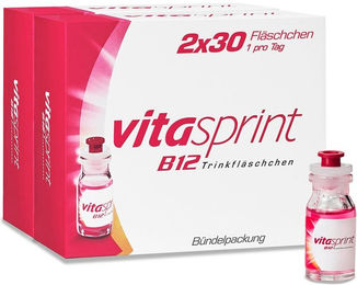 Vitasprint B12 Ampullen mit Vitamin B12 vegan und alkoholfrei 60 Stück – Bild 1 von 1