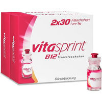 Produktbild von Vitasprint B12 Ampullen mit Vitamin B12 vegan und alkoholfrei 60 Stück