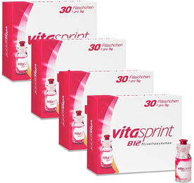 Vitasprint B12 Ampullen mit Vitamin B12 vegan und alkoholfrei für Erwachsene und Heranwachsende 30 Stück – Bild 1 von 1