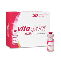 Produktbild von Vitasprint B12 Trinkfläschchen mit Vitamin B12, 30 Ampullen, vegan und alkoholfrei