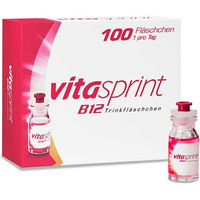 Produktbild von Vitasprint B12 Trinkfläschchen mit Vitamin B12 vegan und alkoholfrei 100 Stück