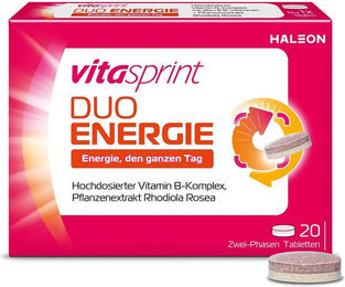 Vitasprint Duo Energie Tabletten mit Vitamin B-Komplex vegan glutenfrei laktosefrei – Bild 1 von 3