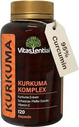 Vitassential Kurkuma Komplex Kapseln ohne Zusatzstoffe 120 Stück – Bild 1 von 2
