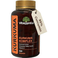 Produktbild von Vitassential Kurkuma Komplex Kapseln ohne Zusatzstoffe 120 Stück