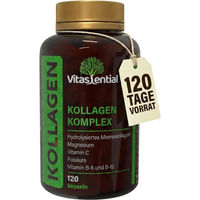 Produktbild von Vitassential Marine Kollagen-Komplex Kapseln mit Typ I und Typ II Kollagen 120 Stück