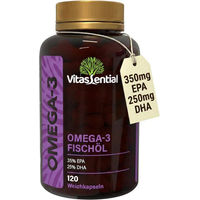 Produktbild von Vitassential Omega-3 Fischöl Kapseln ohne Zusatzstoffe 120 Stück