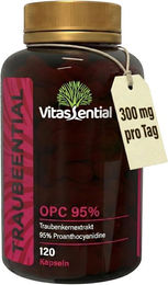 Vitassential OPC 95% Traubenkernextrakt Kapseln ohne Zusatzstoffe 120 Stück – Bild 1 von 3