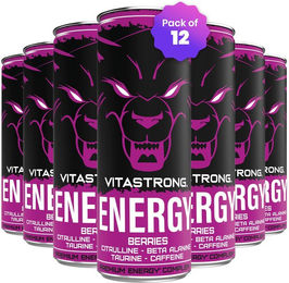 Vitastrong Energy Berries zuckerfrei 12x 330 ml Flüssig – Bild 1 von 3