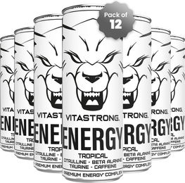 Vitastrong Energy Tropical zuckerfrei 12x 330 ml – Bild 1 von 2