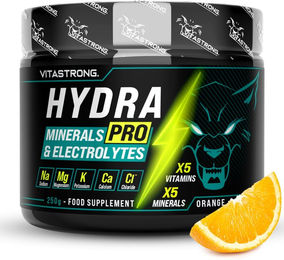 Vitastrong Hydra Pro Rehydrierungspulver Orange 250 g zuckerfrei glutenfrei laktosefrei für Sportler – Bild 1 von 4
