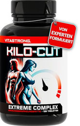 Vitastrong Kilo-Cut Tabletten mit Glucomannan, Garcinia und L-Carnitin Vegan, Glutenfrei und Laktosefrei, 120 Stück – Bild 1 von 9