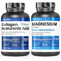 Produktbild von Vitastrong Magnesio 5-in-1 Beauty-Kollagen-Kombi mit Kollagen und Hyaluronsäure Tabletten