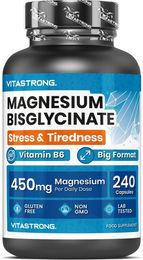 Vitastrong Magnesium Bisglycinat Kapseln 240 Stück glutenfrei und laktosefrei – Bild 1 von 1