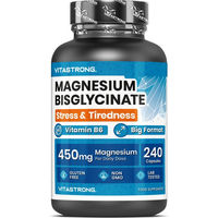 Produktbild von Vitastrong Magnesium Bisglycinat Kapseln 240 Stück glutenfrei und laktosefrei
