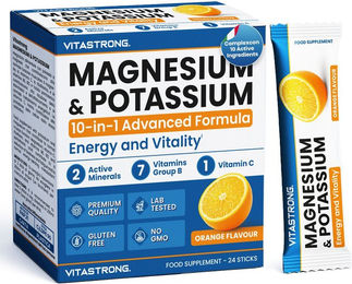 Vitastrong Magnesium & Kalium Sticks Orange glutenfrei 24 Stück – Bild 1 von 4