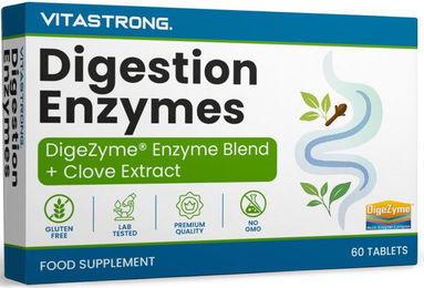 Vitastrong Multi-Enzym-Komplex Verdauungsenzyme 60 Kapseln – Bild 1 von 3