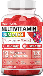Vitastrong Multivitamin Gummis für Erwachsene, vegan, zuckerfrei, glutenfrei und laktosefrei, 120 Stück – Bild 1 von 1