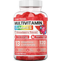 Produktbild von Vitastrong Multivitamin Gummis für Erwachsene, vegan, zuckerfrei, glutenfrei und laktosefrei, 120 Stück