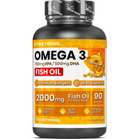 Produktbild von Vitastrong Omega-3 Hochdosiert 1200 mg Kapseln 90 Stück glutenfrei und laktosefrei