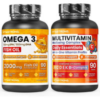 Produktbild von Vitastrong Omega-3 und Multivitamin Kapseln mit EPA und DHA 180 Stück
