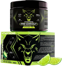 Vitastrong Pre-Workout Pulver Limette Vegan 300 g – Bild 1 von 4