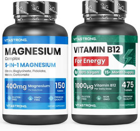Vitastrong Vitamin B12 und Magnesium Komplex 5-in-1 Tabletten – Bild 1 von 1