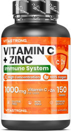 Vitastrong Vitamin C + Zink Tabletten 150 Stück – Bild 1 von 2