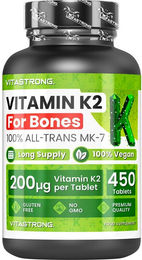 Vitastrong Vitamin K2 MK-7 Tabletten vegan glutenfrei laktosefrei 450 Stück – Bild 1 von 1