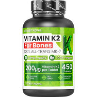 Produktbild von Vitastrong Vitamin K2 MK-7 Tabletten vegan glutenfrei laktosefrei 450 Stück