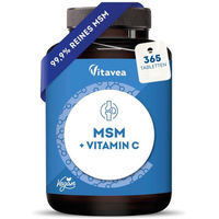 Produktbild von Vitavea MSM 2000mg mit Vitamin C Tabletten vegan ohne Zusatzstoffe