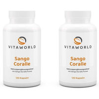 Produktbild von vitaworld Algenkalk Sango Koralle 500 mg Kapseln vegan 120 Stück