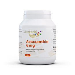 Vitaworld Astaxanthin 6 mg Kapseln 60 Stück vegetarisch und ohne Zusatzstoffe – Bild 1 von 1