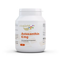Produktbild von Vitaworld Astaxanthin 6 mg Kapseln 60 Stück vegetarisch und ohne Zusatzstoffe