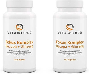 VitaWorld Fokus Komplex Kapseln vegan glutenfrei laktosefrei – Bild 1 von 1