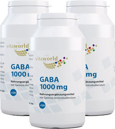 VITAWORLD GABA 1000 mg Tabletten 120 Stück – Bild 1 von 1