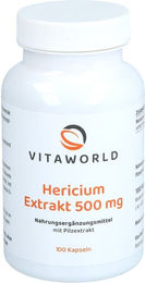 vitaworld Hericium Extrakt 500 mg Kapseln, 100 Stück, vegan – Bild 1 von 1