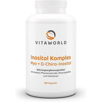 Produktbild von VitaWorld Inositol Komplex Myo + D-Chiro-Inositol Kapseln vegan