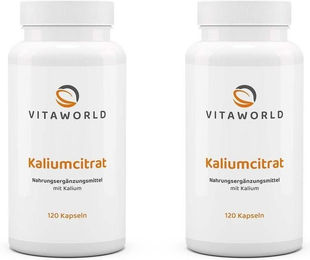 VITAWORLD Kalium Kapseln 120 Stück vegan und ohne Zusatzstoffe – Bild 1 von 1