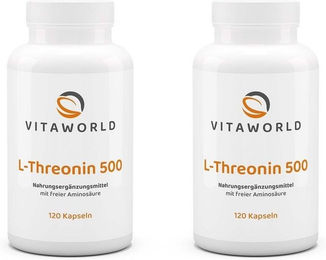VitaWorld L-Threonin 500 Kapseln 120 Stück – Bild 1 von 1