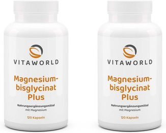 VitaWorld Magnesiumbisglycinat Plus Komplex Kapseln 240 Stück – Bild 1 von 1